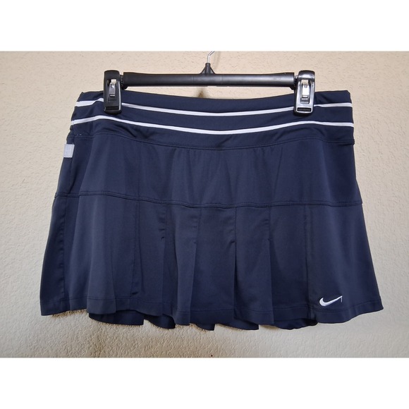 Nike Dri Fit Smash Classic Pleated‎ Tennis Skirt 425938–451 Womens LARGE Blue - Picture 11 of 11
